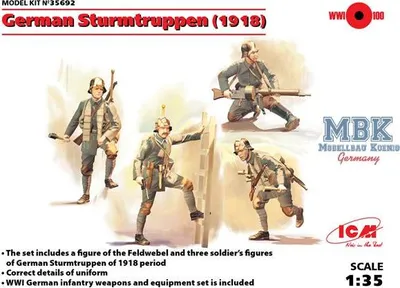 Produktbild von ICM 35692 - 1:35 German Sturmtruppen 1918 - Neu