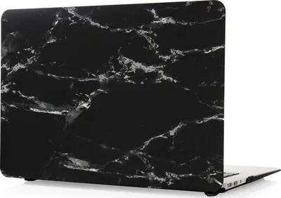 Produktbild von Mobigear Marble MacBook 12 Zoll (2015-2017) Hardcase Hülle MacBook Case - Schwarz - Model A1534