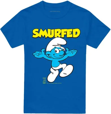 Imagen del producto de Los Pitufos - Camiseta para hombre/mujer, uni, modelo TV20897 (Talla L) (Azul real)