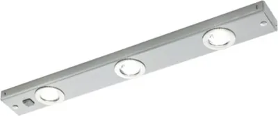 Zdjęcie produktu dla EGLO KOB LED, Gablotka, Nikiel, Stal nierdzewna, Stal nierdzewna, Prostokątny, IP20, 3 szt.