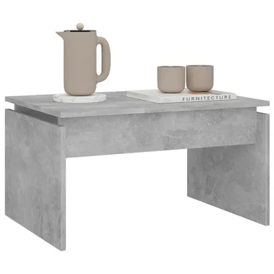 Zdjęcie produktu dla vidaXL Stolik kawowy betonowy szary 68x50x38 cm materiał drewnopochodny - Stoliki kawowe
