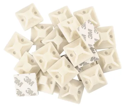 Selbstklebende Basis 30×30, weiss, 25 Stk