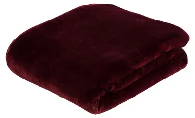 Produktbild von Kuscheldecke Sofaüberwurf - Bordeaux - 220 x 240 cm - Weich und gemütlich