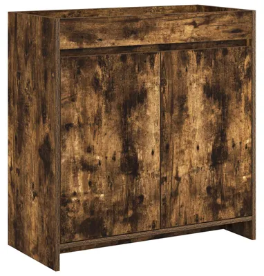 Obrázek produktu pro vidaXL Koupelnová skříňka, kouřový dub, 78,5 x 37,5 x 81 cm