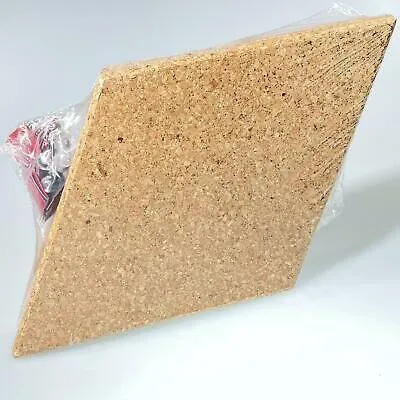Produktbild von EKB-Kork Pinnwand RHOMBUS Presskork, 300x173,5mm, 8mm stark