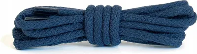 Produktbild von Strapazierfähige Baumwoll-Rundschnürsenkel Kaps 60 cm - Marineblau (0057)