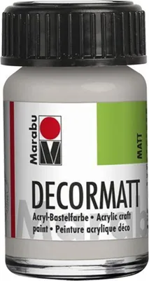 Produktbild von Decormatt Acryl - Metallic-Silber 782 15 ml. Packung mit 5 Stück