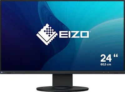 Produktbild von EIZO FlexScan EV2400R-BK, 60,5 cm (23.8"), 1920 x 1080 Pixel, Full HD, LCD, 5 ms, Schwarz