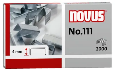Productafbeelding van Novus® 042-0036 Heftklammern Nr. 111 Stahldraht verzinkt 2000 Stück