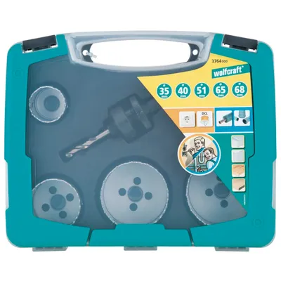 Obrázok produktu pre wolfcraft 6-tlg. Lochsägen-Set Elektrická a sanitárna 3764000