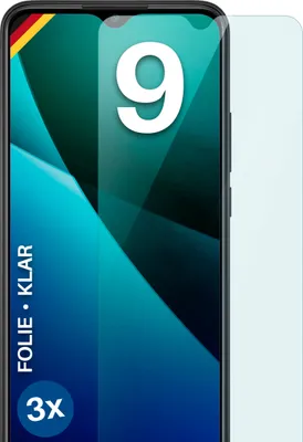 Produktbild von moex® 3x Schutzfolie kompatibel mit Xiaomi Redmi 9 - Displayschutzfolie dünn Folie, Klar