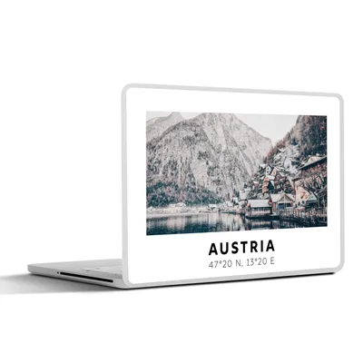 Produktbild von MuchoWow® Laptop Aufkleber Sticker Cover Österreich - Wasser - Berge - Alpen 31x22.5 cm - Laptop-Deko