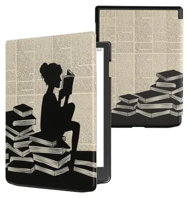 Produktbild von kwmobile Schutzhülle für Pocketbook InkPad 4 / Color 3 / Color 2 / Vivlio InkPad 4 / InkPad Color 3 Hülle - eReader Flip Case mit Auto Sleep Funktion