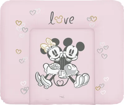 Obrázok produktu pre CEBA Podložka prebaľovacia mäkká na komodu (85x72) Disney Minnie & Mickey Pink