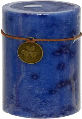 Produktbild von Stumpenkerze Trendkerze blau Ø 7 x H 9 cm