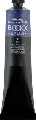Produktbild von Blockx Ölfarbe, Kobaltblau dunkel - Tube 200ml - Dunkelkobaltblau 216653BXC