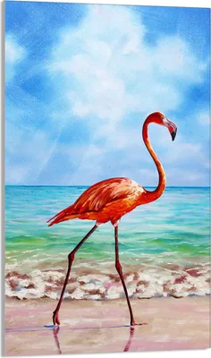 Produktbild von Glasschneidebrett 30x52 Flamingo