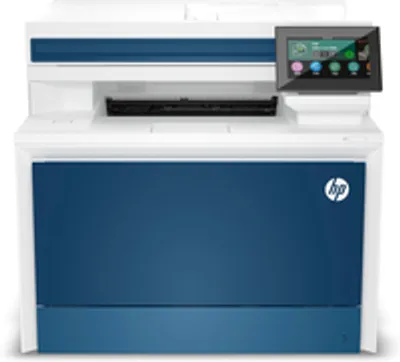 A front view of an HP Color LaserJet Pro MFP 4302fdw printer.