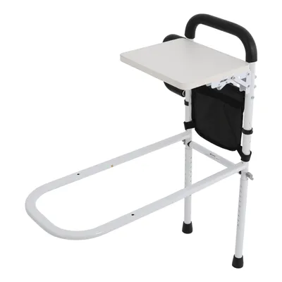 Image de Barrière de lit Barrière de lit pour adultes âgés réglable en hauteur Barrière de lit de sécurité Barrière de lit pour aider à se lever max 136 kg