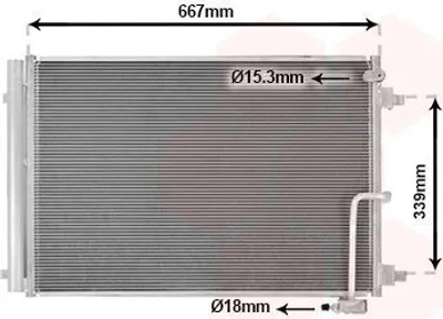 Produktbild von VAN WEZEL 03015700 Kondensator Klimaanlage Klimakondensator für AUDI A8 (4H2, 4H8, 4HC, 4HL) +Trockner