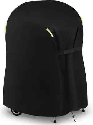 Imagen del producto de Funda para parrilla, fabricada en material Oxford, de 77x66x110 cm, impermeable, resistente a los rayos UV, para uso en exteriores