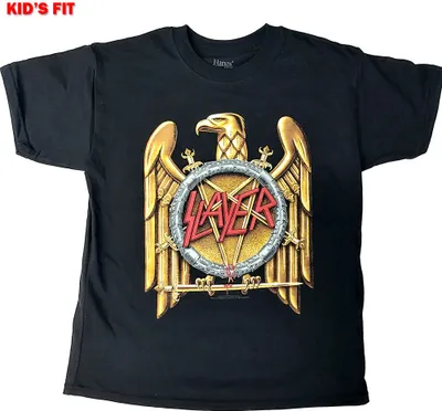 Produktbild von Slayer - Gold Eagle Kids 7 - 8 Jahre T-Shirt - Schwarz