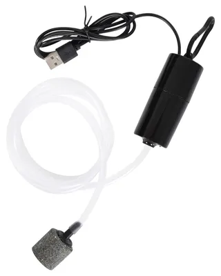 Productafbeelding van Aquarium Luchtpomp Mini USB Zuurstofpomp Met Luchtsteen en Siliconslang