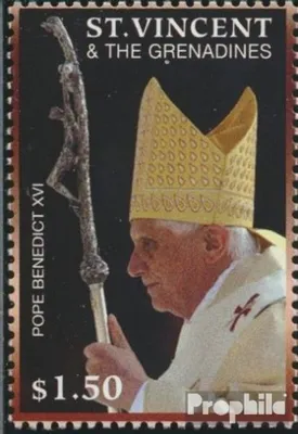 Produktbild von Briefmarken St. Vincent 2007 Mi 6404 (kompl.Ausg.) postfrisch 80. Geburtstag Papst Benedikt XVI.