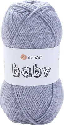 Produktbild von Yarn Art Baby 3072 Ice Grey Strickgarn