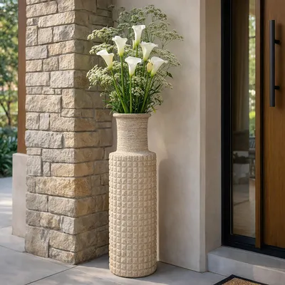 Immagine prodotto di Fati - Vaso, Beige, Finitura Effetto Sabbia