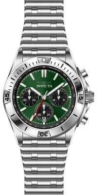 Obrázok produktu pre Invicta Aviator 69588 Pánske hodinky - Quartz strojček - Oceľ s zeleným ciferníkom - 42 mm