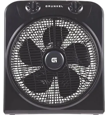Produktbild von Grunkel BOXFANNG, Haushalts-Lamellenlüfter, Schwarz, Flur, Kunststoff, 64,5 dB, 30 cm
