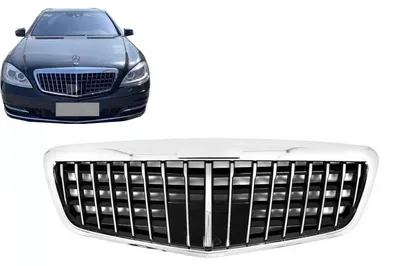 Immagine prodotto di Griglia del radiatore per Mercedes Classe S W221 Facelift 10-13 Design verticale.