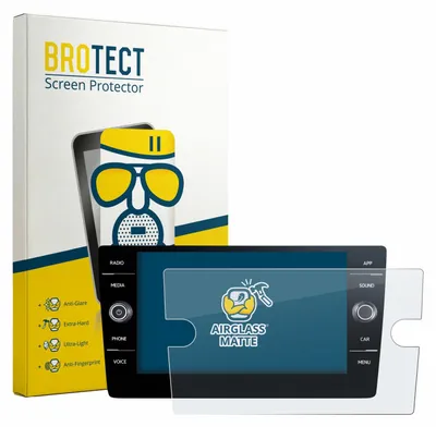 Produktbild von BROTECT Entspiegelungs Schutzglas für Volkswagen T6.1 California Discover Media 8" (2020-2024) Schutzfolie Panzer Folie Glas Display Schutz matt