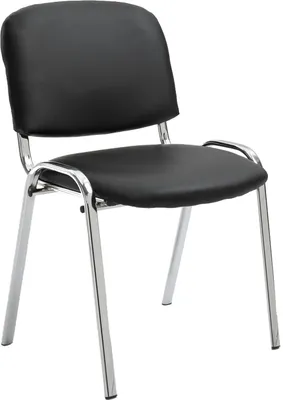 Produktbild von Besucherstuhl HLO-CP111 C Kunstleder schwarz