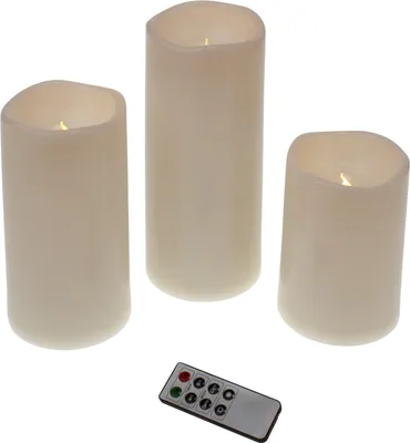 Produktbild von Werner-Voß LED-Outdoor-Kerzenset 3-tlg.