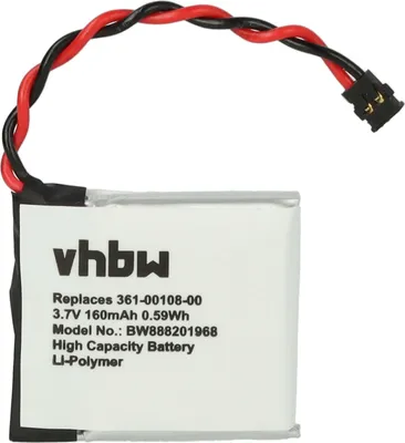 Produktbild von vhbw Akku kompatibel mit Garmin Vivoactive 3, 3 Music Smartwatch Uhr Fitnessarmband (160 mAh, 3,7 V, Li-Polymer) + Werkzeug-Set