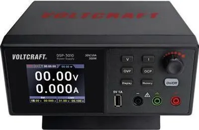 Image de VOLTCRAFT DSP-3010 Alimentation de laboratoire, réglable 0 - 30 V 0 - 10 A 300 W Fonction esclave USB Nombre de sorties 1 x (VC-12231815)