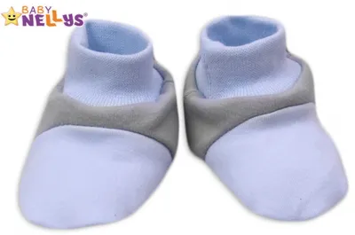 Obrázek produktu pro Baby Nellys Botičky/ponožtičky  ® - Balónek v modré