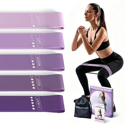 Zdjęcie produktu dla Taśmy oporowe do fitnessu 5 poziomów oporu zestaw treningu siłowego fizjote