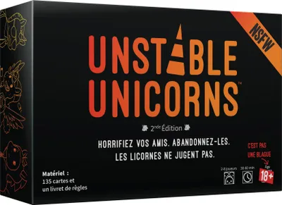 Produktbild von Asmodee - TeeTurtle - Unstable Unicorns: NSFW - Gesellschaftsspiele - Kartenspie