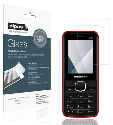Immagine prodotto di 2x Pellicola Protettiva per Karbonn K31 Protezione Vetro Flessibile 9H dipos