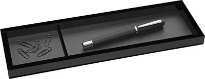 Immagine prodotto di WEDO 63 1601 Vassoio portapenne WEDO "black office", 2 scomparti, nero