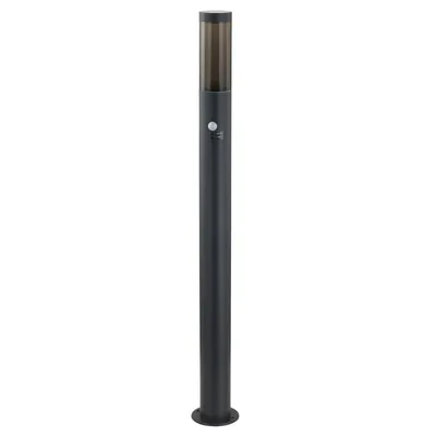 Produktbild von Lindby Wegelampe Statius, anthrazit, Eisen, 100 cm, Sensor