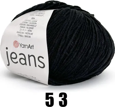 Zdjęcie produktu dla YarnArt Jeans (50g/160M) 53 schwarz