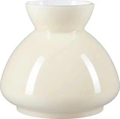 Image de Verre de lampe Ø 98mm Beige Verre de rechange Abat-jour Verre de lampe rond