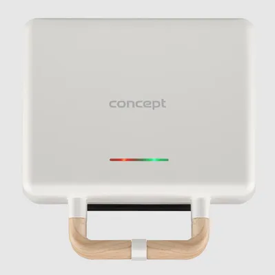 Immagine prodotto di Tostapane sandwich 3-in-1 con piastre intercambiabili, 800 W, bianco, modello SV3090, marca Concept