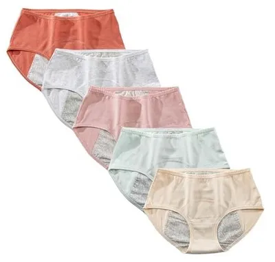 Zdjęcie produktu dla Majtki menstruacyjne dla dziewczyn bawełniane oddychające 5 szt
