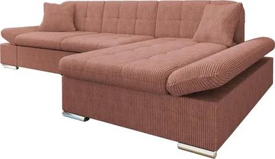 Produktbild von MIRJAN24 Ecksofa Malwi Cord mit Bettkasten und Schlaffunktion, Elegante Couch, Polsterecke (Farbe: Poso 29, Seite: Rechts)