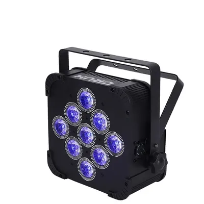 Zdjęcie produktu dla Oświetlenie sceniczne LED, ładowane bezprzewodowo, sterowanie DMX512, CZARNA OBUDOWA